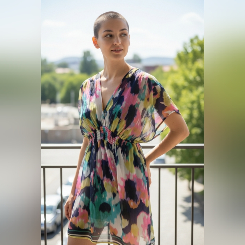 HM Colorful Abstract Print Dress SIZE 6